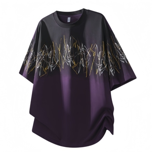 T-shirt blanc pour homme, en coton, confortable, rafraîchissant, élégant, couleur unie, t-shirt pour homme à manches courtes, tendance - Product Image 5