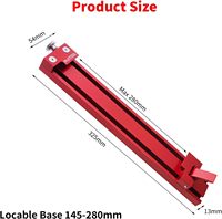 Base Ajustable de Aleación de Aluminio para Máquina de Corte, Guía de Sierra Circular de Grado DIY, Riel para Trabajos en Madera, Soporte OEM Personalizado DGCM-H-1-12