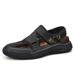 Nouvelles Sandales en Cuir Véritable de <span class=keywords><strong>Luxe</strong></span> pour <span class=keywords><strong>Homme</strong></span>, de Haute Qualité, Style Italien, Chaussures d'Été de Plage, Grandes Tailles 47 - Product Image 6