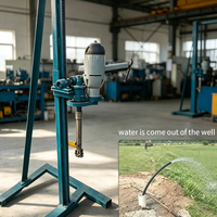 Nouvelle perceuse rotative électrique portable à manivelle 1,5 kW 2,2 kW à prix compétitif pour le forage de puits d'eau domestiques, profondeur max. 60 m