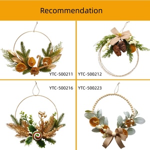 2026 Chất Lượng Cao Lễ Tạ Ơn Ngày Xmas Lễ Hội Nhân Tạo Nửa Vòng Tròn Trang Trí Vòng Hoa Với Thông Cone Sử Dụng Cho Trang Trí Nội Thất - Product Image 4