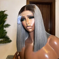 Peluca Bob SDD de Cabello Liso Vietnamita 2*6 4*4 13*6, Venta al por Mayor de Fábrica, Peluca Bob con Frente de Encaje Barata y en Oferta para Mujeres
