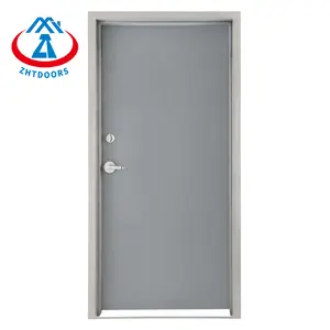 Zhtdoors atacado fábrica ull porta de fogo certificado metal segurança aço à prova de fogo porta