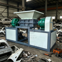Mesin Penghancur Dua Poros Industri untuk Logam Bekas Barel Industri Sistem Kontrol PLC Hemat Energi