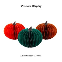 Décorations de citrouille en plastique pliables écologiques personnalisées, décoration de table de Noël, couleur rouge et verte, décoration de fête suspendue de Noël