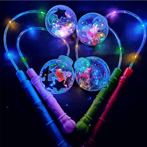 Varita luminiscente de juguete para niños, varita luminosa de goma Led para cumpleaños, regalo de princesa - Product Image 2
