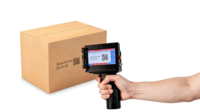Impresora de Códigos QR Industrial Resistente a Manchas, Codificador de Fecha de Inyección de Tinta Portátil con Pantalla Táctil para Marcado de Cajas de Medicamentos