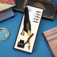 Ensemble de plumes pour étudiants pour pratiquer la calligraphie, stylo à plume, coffret cadeau, cadeau d'anniversaire pour camarades de classe
