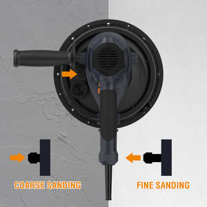 MAXXT 2880W Ponceuse à cloisons sèches électrique avec lumière LED, aspiration sans poussière, vitesse variable, ponçage mural, usage industriel, 110V/220V - Product Image 5
