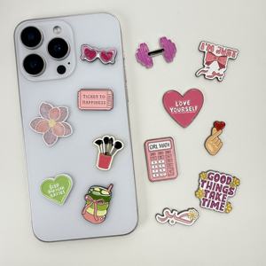 Stiker Ponsel Kerajinan Logam Buatan Khusus UEA Oman Kuwait Stiker Promosi Unik - Product Image 1