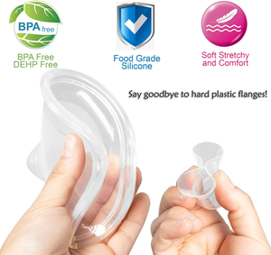 Flange di Ricambio in Silicone per Tiralatte, 24mm 27mm, Senza BPA, Morbido Cuscinetto per Parti di Tiralatte Indossabili - Product Image 3