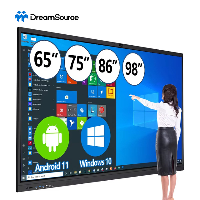 55 65 75 85 86 98 110 Inch Digital Smart Flat Panel Multi Touch Screen All in One Led Interactive Boards for School Teaching