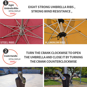 FEAMONT paraguas de <span class=keywords><strong>patio</strong></span> al aire libre, paraguas de <span class=keywords><strong>patio</strong></span> comercial, fabricante de paraguas de <span class=keywords><strong>patio</strong></span> de diseño clásico - Product Image 3