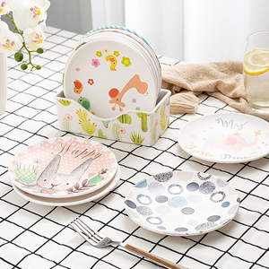 Nuevos <span class=keywords><strong>platos</strong></span> de <span class=keywords><strong>melamina</strong></span> reutilizables redondos estampados personalizados al por mayor - Product Image 3