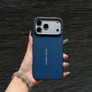 Funda Magnética de Cuero para iPhone 17 13 14 15 16 Pro Max 17 Air con Cubierta Trasera Protectora y Elevación de Lente Metálica - Product Image 6