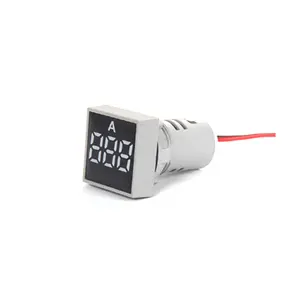 Mini ampere meter 22mm square digital voltmeter ammeter 0-100A digital meter