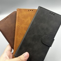 Nouvelle tendance de style masculin de luxe Flip Soft Tpu housse de téléphone en cuir avec porte-cartes pour iphone 16 17 Pro Max