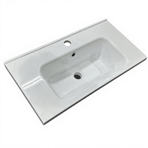 Vente directe <span class=keywords><strong>d</strong></span>'usine en gros, lavabo de salle de bain autoportant rectangulaire moderne en surface solide, facile à <span class=keywords><strong>nettoyer</strong></span> - Product Image 2