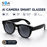 Gafas Inteligentes con Cámara IA Personalizables al por Mayor de Fábrica OEM, con Foto de 8MP, Grabación de Video 1080P, Traducción por IA y Llamadas Bluetooth