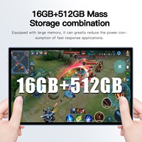 Nouvelle conception, écran IPS haute définition 2K, processeur 8 cœurs, 16 Go + 512 Go de mémoire, tablette robuste, Android 14, tablette 10 pouces P60 Pro