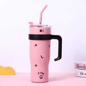 Stainless Steel Tumbler 40L Vacuum <b>Insulated</b> Portable Travel <b>Mug</b> With Straw For Outdoor Use - Product Image 3
