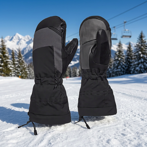 Gants de ski et de snowboard d'extérieur, chauds, coupe-vent, imperméables, compatibles écran tactile, en polyester, pour le cyclisme et les sports d'hiver - Product Image 6