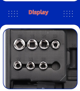 Outil filtre à cliquet 16v sans fil avec <span class=keywords><strong>1</strong></span> batterie au lithium et <span class=keywords><strong>1</strong></span> chargeur douille <span class=keywords><strong>dynamométrique</strong></span> <span class=keywords><strong>clé</strong></span> à cliquet électrique multifonctionnelle - Product Image 6