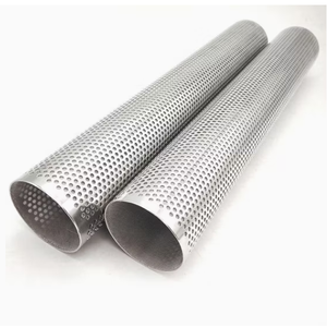 Filtro de Malla de Aluminio 304 316 316L, Tubo Perforado de Acero Inoxidable <span class=keywords><strong>para</strong></span> Sistema de Escape Automotriz - Product Image 6