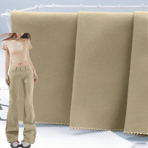 일반 염색 짠 면 트릴 스판덱스 원단 16*16 + 70D 97% 면 3% 엘라스탄 통기성 스트레치 트릴 레이디 팬츠 섬유 - Product Image 1