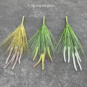 8 têtes échinacée oignon herbe plastique souple arbres PE jetable mariage maison hôtel décor Simulation roseau herbe plante artificielle - Product Image 3