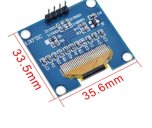 Module d'affichage OLED, écran LCD 4 broches 1.3 pouces, bleu et blanc, communication I2C IIC 12864 - Product Image 1