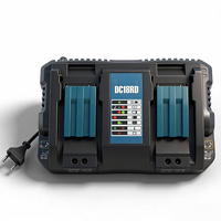 Chargeur double 18V DC18RD pour batteries Li-ion 14,4-18V BL1830/B1415/B1430/B1850/B1860, chargeur rapide 3A
