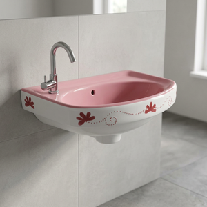 Modern Square Ceramic Wall Hung Wash Basin Compact Hand Wash Sink for Mall Hotel Commercial Bathroom Projects - Product Image 6