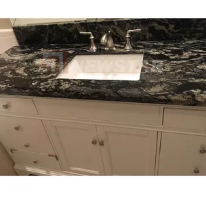 Doğal taş mutfak granit döşeme kiremit Vanity üstleri ada üst siyah granit mutfak tezgahı