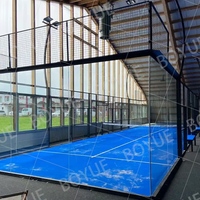 Vente directe d'usine de terrains de padel complets de haute qualité avec garantie CE de 10 ans, terrain de padel super panoramique.