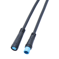 Connecteur d'éclairage LED M6 M8 étanche IP65 en laiton avec boîtier PC, fils 18 20 22 24 AWG, ensemble mâle-femelle 3P