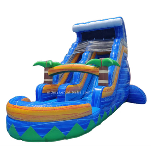Khổng lồ thương mại trong nhà <span class=keywords><strong>Inflatable</strong></span> trượt nước thân thiện với môi bị trả lại lâu đài cho các bên hồ bơi chuyên nghiệp sử dụng sân sau - Product Image 1