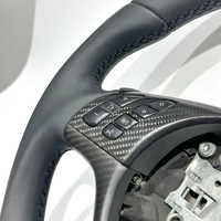 Pour BMW E46 entièrement en cuir avec couverture en fibre de carbone mat Volant de sport pour BMW E92 E90 E91E46 E81 E84 Ventes directes d'usine
