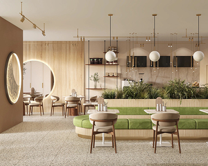 Tùy Chỉnh Hiện Đại Sồi Thương Mại Rắn Gỗ Thân Thiện Với Môi Bền Nhà Hàng Đồ Nội Thất Quán Cà Phê Gian Hàng Chỗ Ngồi Bàn Ăn Ghế Bộ - Product Image 4