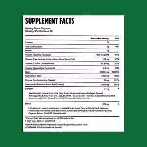 แคปซูลอาหารเสริมบำรุงเส้นผมคุณภาพสูง ช่วยเร่งการเจริญเติบโตของเส้นผมและเพิ่มความหนาให้เส้นผมสำหรับผู้ชาย - Product Image 6