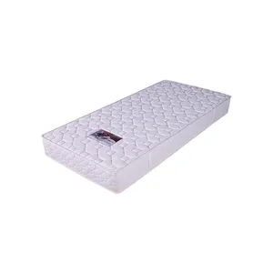 Sıkı üst yüksek yoğunluklu köpük polyester örme kumaş toptan fiyat ucuz yatak yanmaz tek kişilik yatak