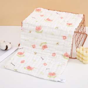 100% Cotton Baby <b>Bath</b> <b>Towel</b> Boys and Girls Square Swaddle for Newborns Woven Gauze Washcloth for Home Bathroom Use - Product Image 5