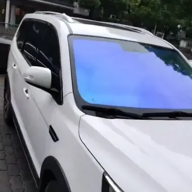 NKODA 2.5Mil Fensters cheibe Solar Window Tint Film Cars Wärme isolierung Regenbogen kleber 2-fach Windschutz scheibe Chamäleon Tönung