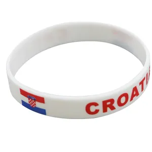 Kroatische Vlag Siliconen Armband