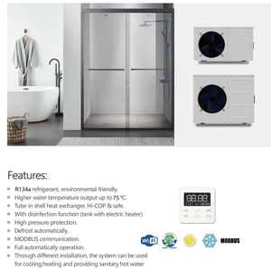 2024 usine directe OEM ODM SUNRAIN <span class=keywords><strong>Split</strong></span> Type air-eau résidentiel sanitaire douche eau chaude pompe à chaleur R134a - Product Image 6