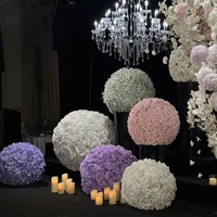 Personnalisé 40-60cm diamètre Rose pomander mariage baiser boule Table pièce maîtresse pour la décoration de scène