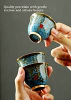 Kit de Cérémonie Complet en Porcelaine Bleue Émaillée avec Gaiwan et Accessoires Assortis pour Clients VIP et Événements Exclusifs