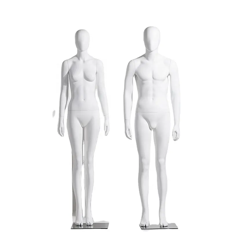 Fabriek Directe Commerciële Matte Witte Mannequins Vrouwelijk Lichaam Mannelijke Modellen Kleding Winkel Liefhebber Etalagepoppen Etalagepoppen