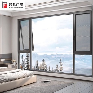 Ventana Moderna Antirrobo de Aleación de Aluminio Corredera con Mosquitera de Acero, Patrón de Apertura Vertical para Puertas y Ventanas - Product Image 2