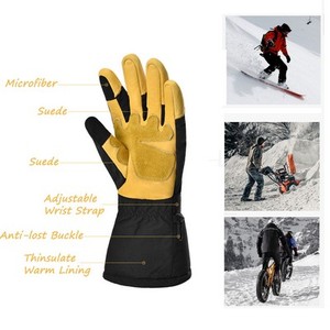 Gants chauds coupe-vent avec logo personnalisé, gants de sport d'extérieur épaissis - Product Image 3